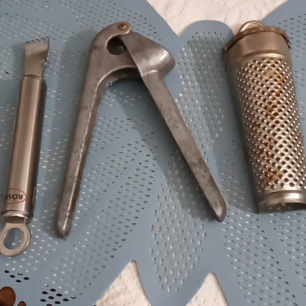 Vintage  German Nutmeg, lemon and garlic grater crusher, peeler, Kitchen Tools.